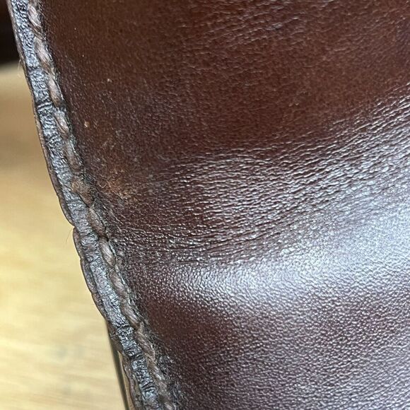 SAS Venetian Brown Leather Slip On Loafers Moccasin Shoes Men Size 11.5 M - Picture 9 of 10